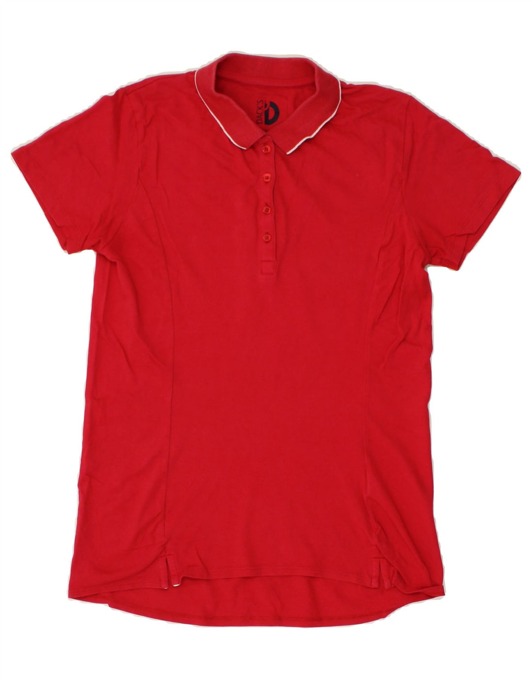 DACK'S Womens Polo Shirt UK 18 XL Red Cotton Vintage Dack's and Second-Hand Dack's from Messina Hembry 