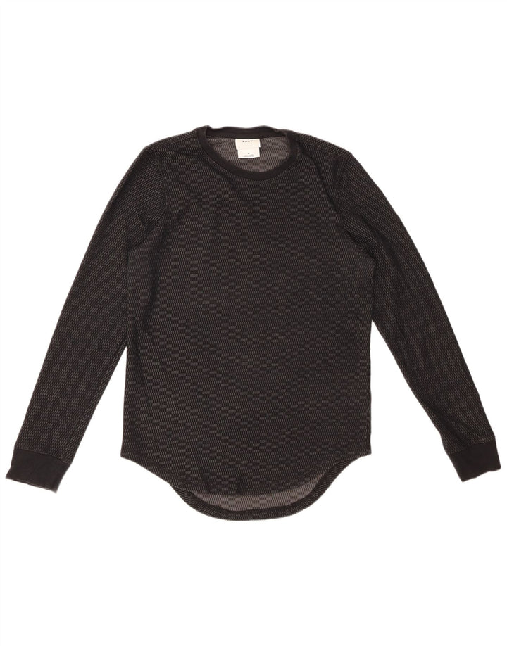 Мужской топ DKNY с длинным рукавом XS, черный хлопок