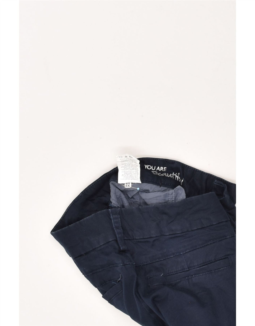 LEE Womens Curvy Fit Straight Casual Trousers US 22 3XL W36 L29 Navy Blue | Vintage Lee | Thrift | Second-Hand Lee | Used Clothing | Messina Hembry 