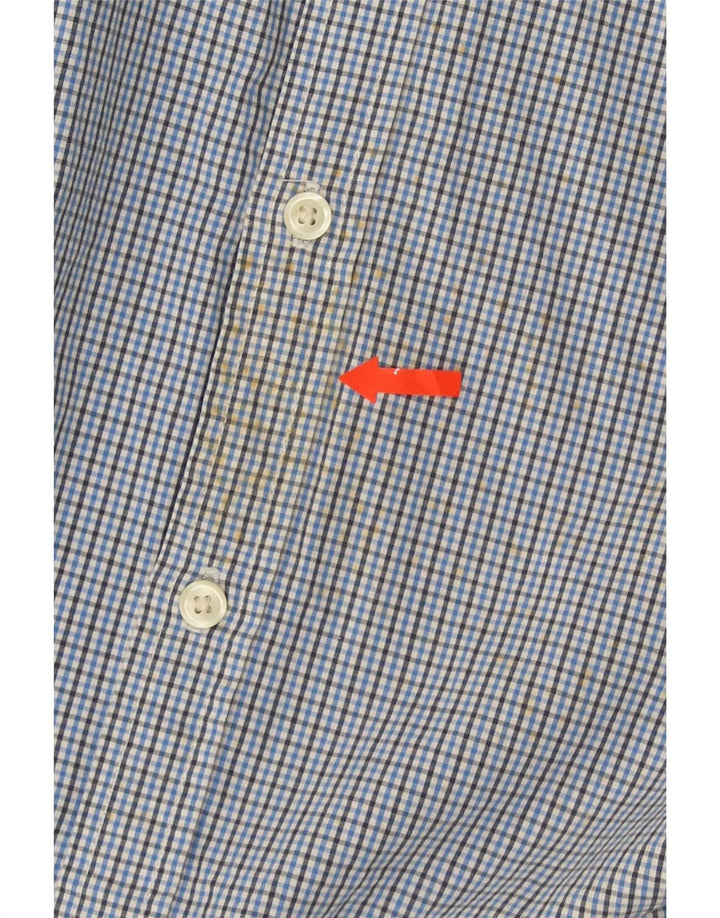 Мужская рубашка Gap XL, синяя клетка, хлопок