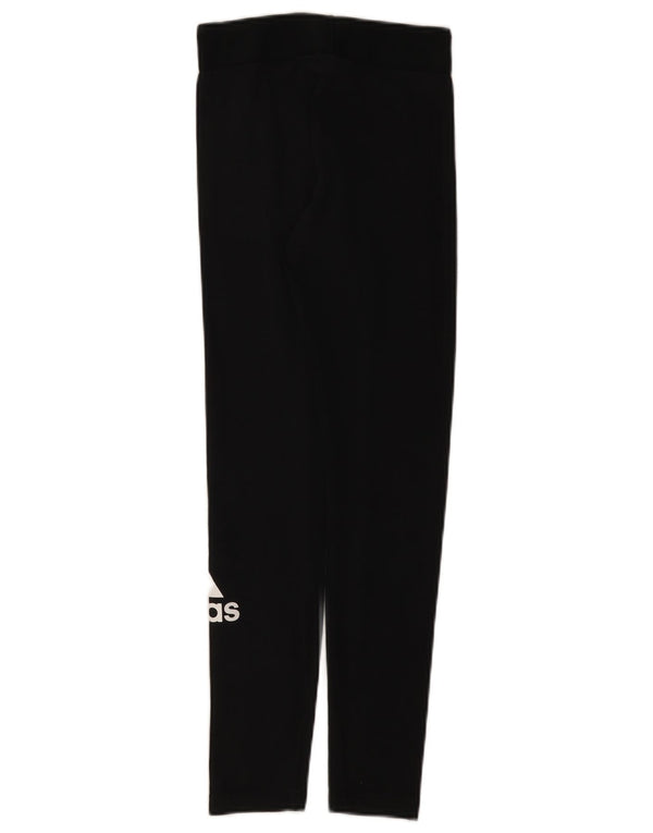 Женские леггинсы Adidas с рисунком UK 4/6 XS, черный хлопок