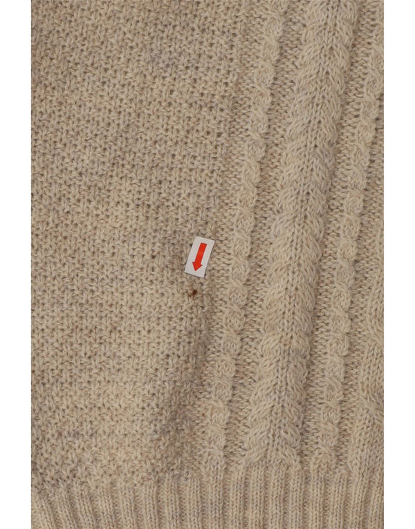 LES COPAINS Womens V-Neck Jumper Sweater UK 16 Large Grey