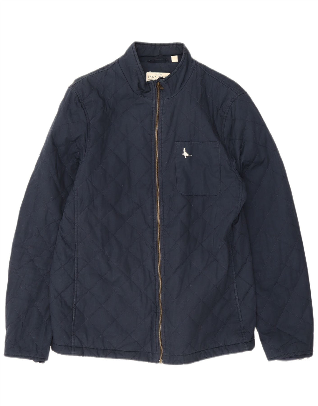 Мужская стеганая куртка Jack Wills UK 38 средний темно-синий хлопок