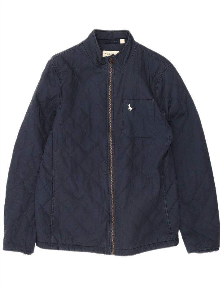 Мужская стеганая куртка Jack Wills UK 38 средний темно-синий хлопок