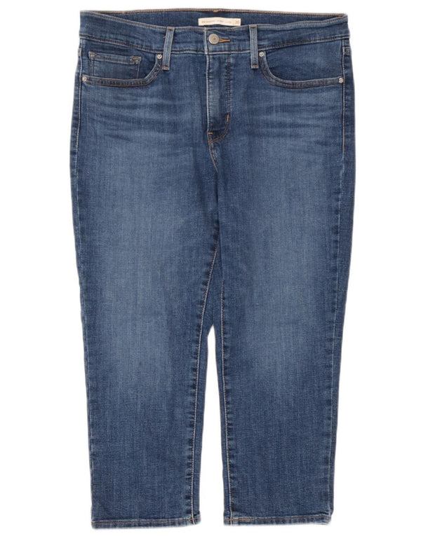 Женские джинсы-капри скинни Levi's 311 Shaping W30 L21, синие, хлопок