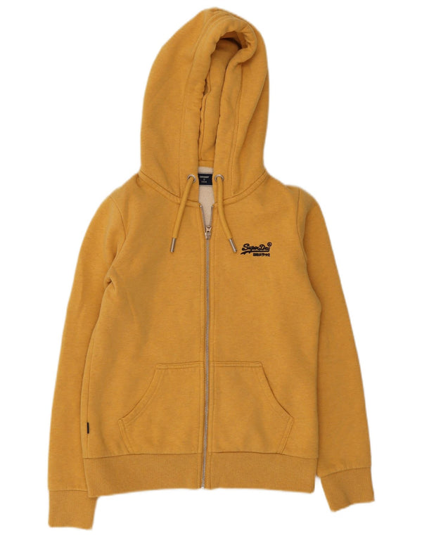 Женский свитер с капюшоном на молнии Superdry UK 6 XS Желтый