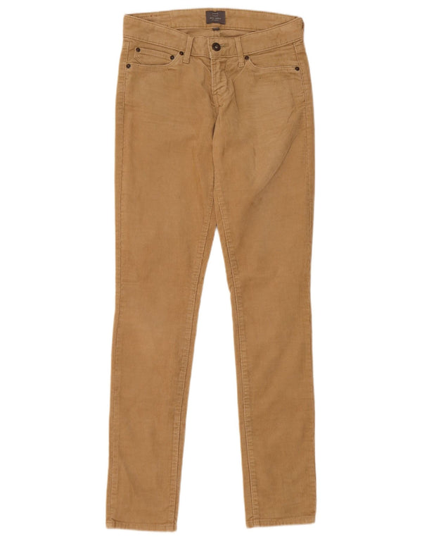 Женские вельветовые брюки скинни Levi's Demi Curve W25 L31 Бежевые