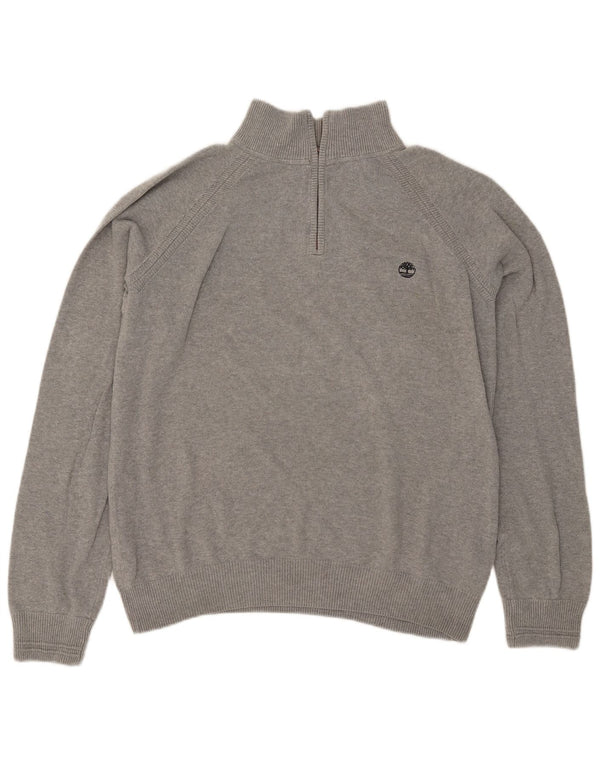 TIMBERLAND Мужской свитер стандартного кроя на молнии с воротником XL, серый