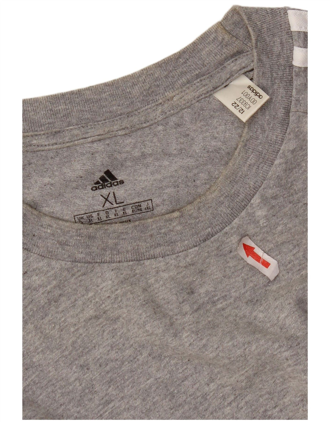 Мужская футболка Adidas Top XL Серый хлопок