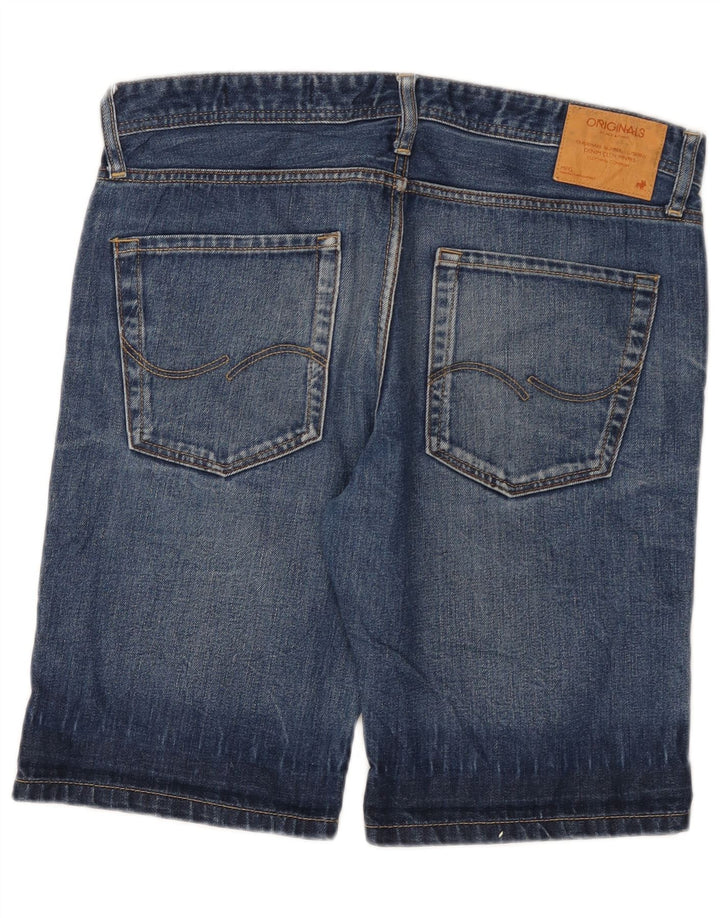 Мужские джинсовые шорты Jack & Jones, большие, W34, синие, хлопок