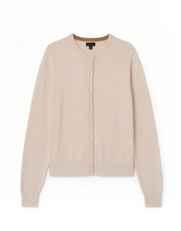 Женский кардиган Gant UK 14, большой белый хлопковый свитер