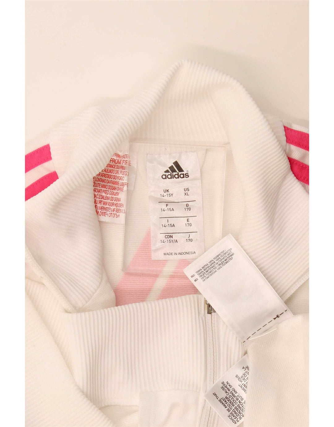 Спортивный костюм Adidas для девочек 14-15 лет, белый полиэстер