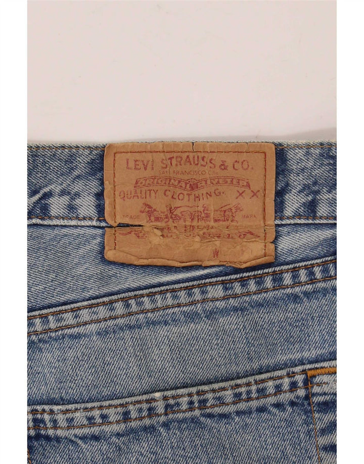 Мужские потертые прямые джинсы Levi's W36 L32, синий хлопок