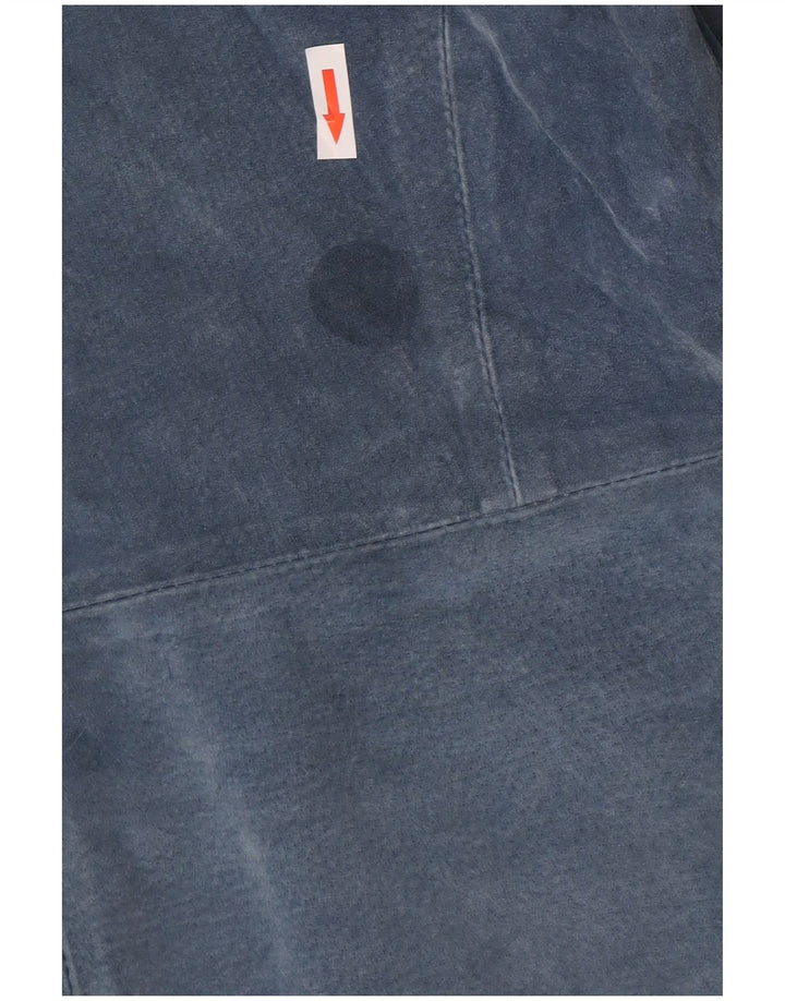 Женская замшевая куртка Project UK 10, маленькая синяя кожаная