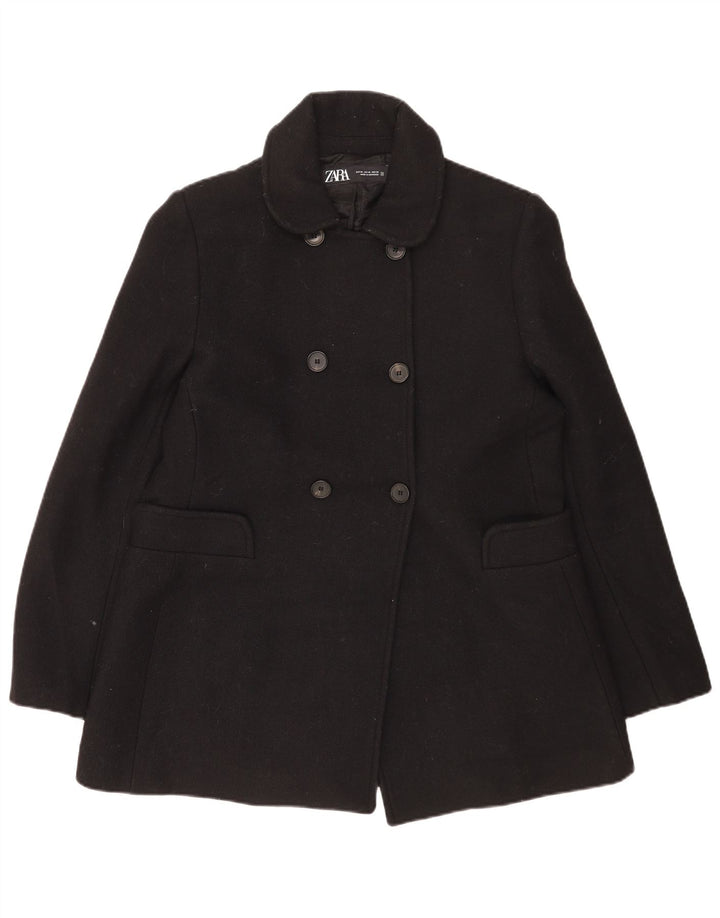 Женское полупальто Zara UK 18 XL, черная шерсть