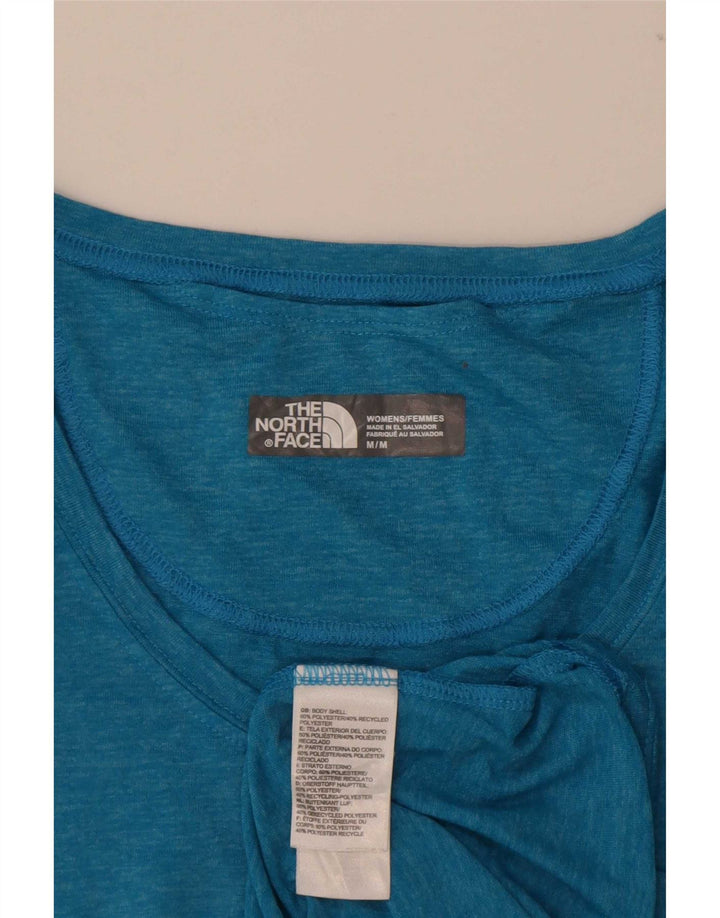 Женская футболка The North Face Top UK 12, средний синий полиэстер с крапинками