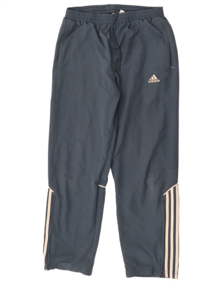 Мужские спортивные брюки Adidas из полиэстера среднего синего цвета