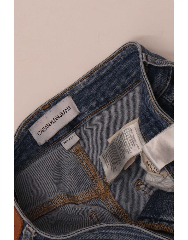 Мужские узкие джинсы Calvin Klein W31 L32, синий хлопок