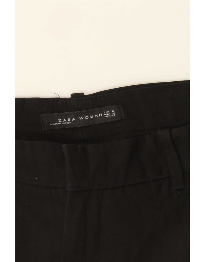 Женские прямые брюки чинос Zara, средние W28 L27, черные