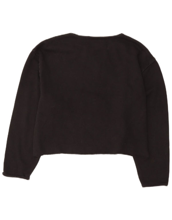 Женский укороченный свитер с рисунком Fila UK 16, большой черный