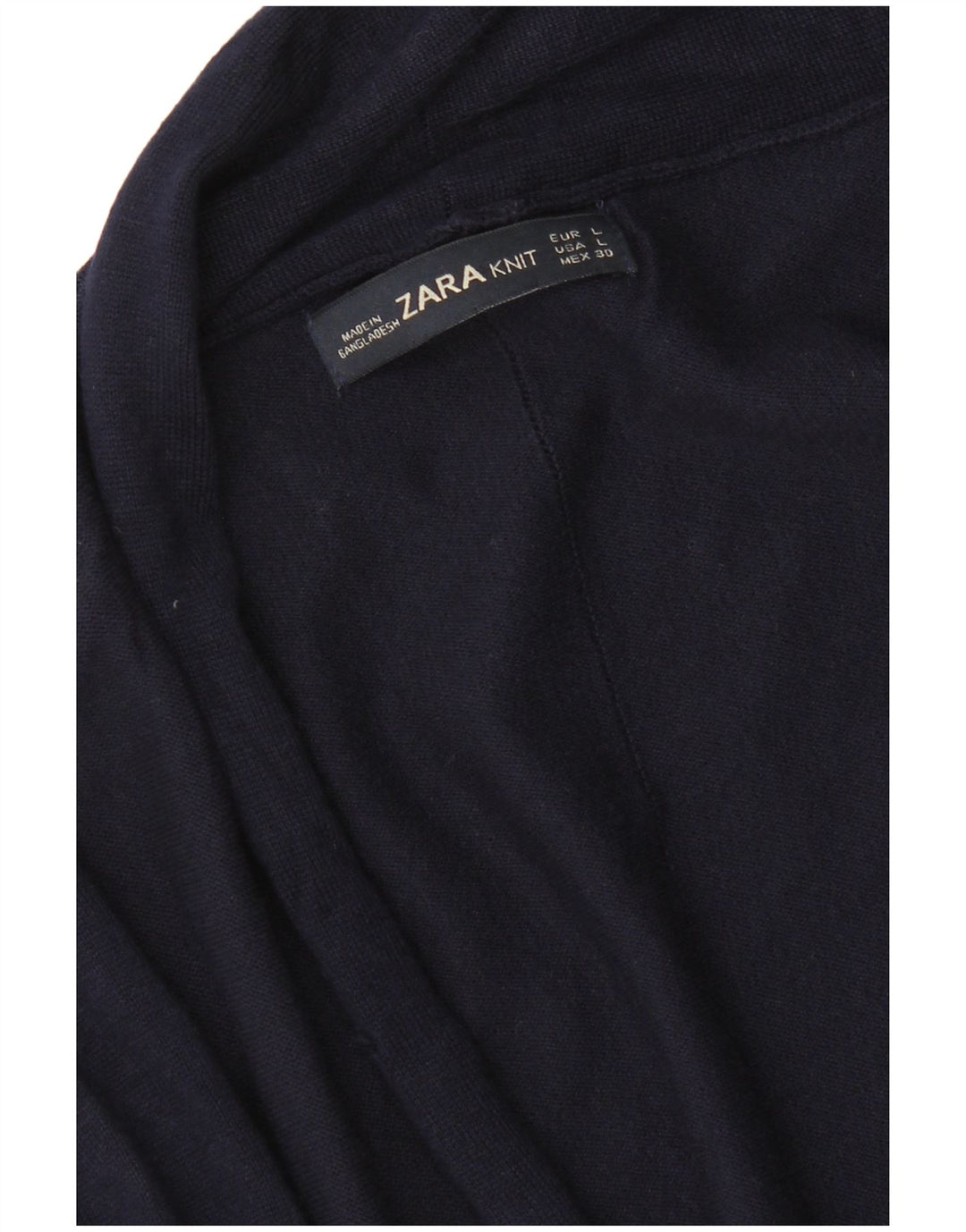 Женский открытый кардиган Zara UK 14, темно-синий, большой размер