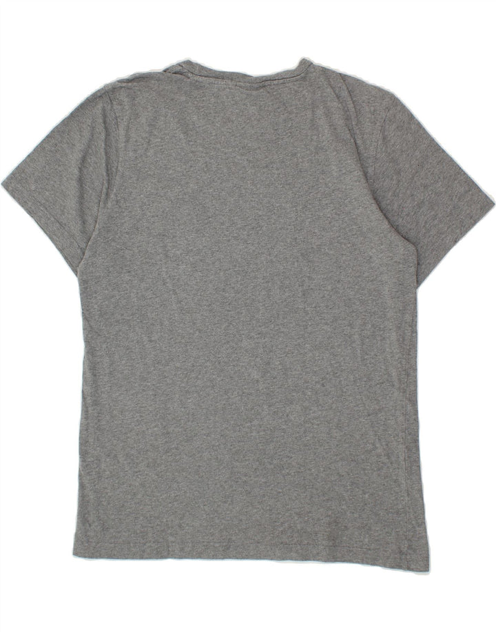ADIDAS Mens Graphic T-Shirt Top Medium Grey Vintage Adidas and Second-Hand Adidas from Messina Hembry 