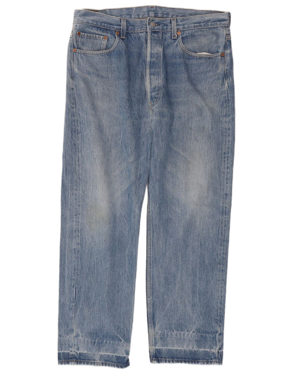 Мужские прямые джинсы Levi's 501 W38 L29 синие, хлопок