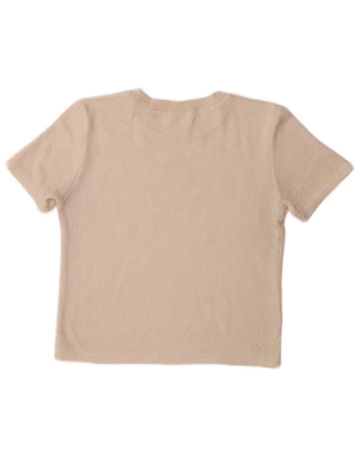Женская футболка Zara Top UK 12 Medium Beige