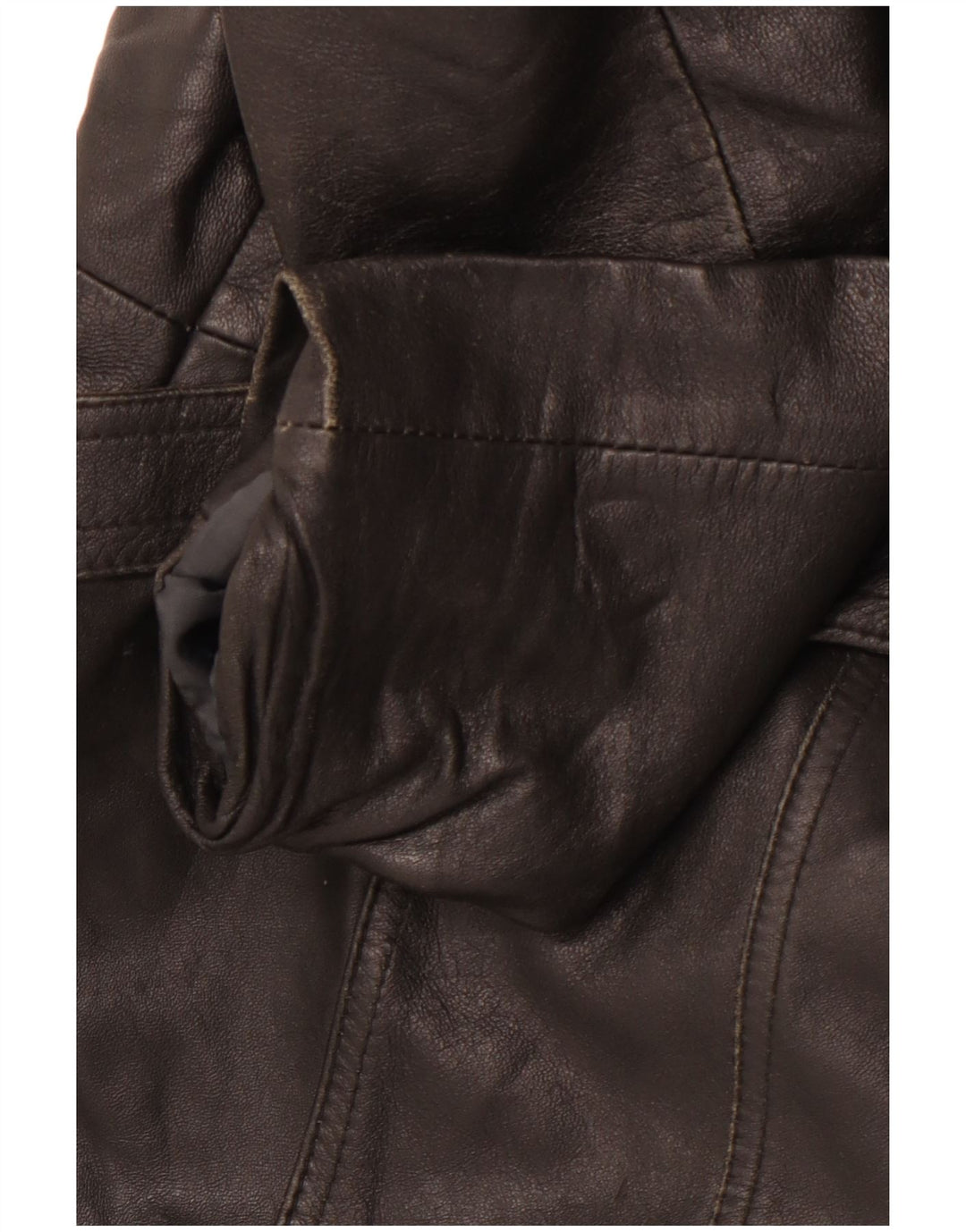 Женское кожаное пальто VINTAGE IT 40 маленькое черное