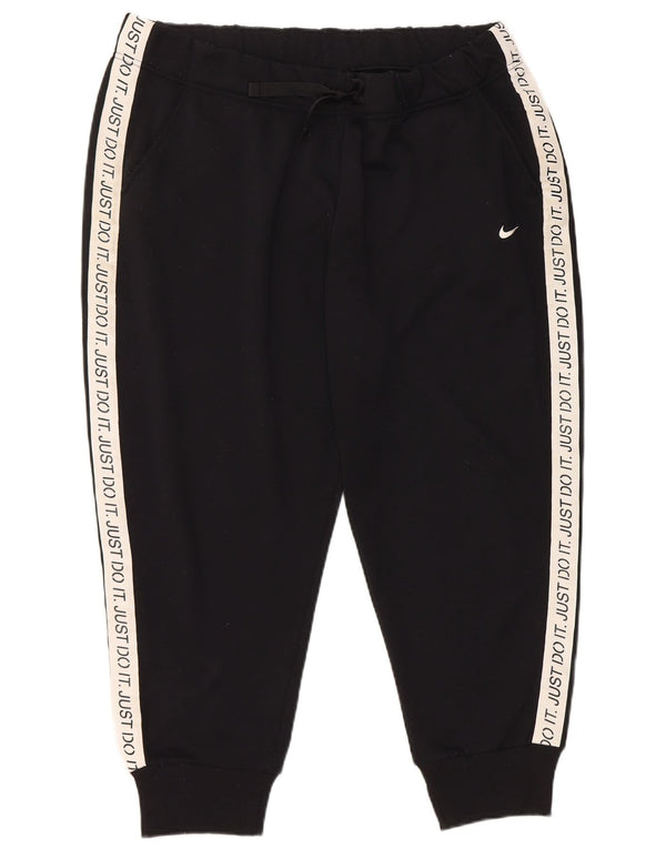 Женские спортивные брюки для бега Nike Dri Fit UK 16, большие черные