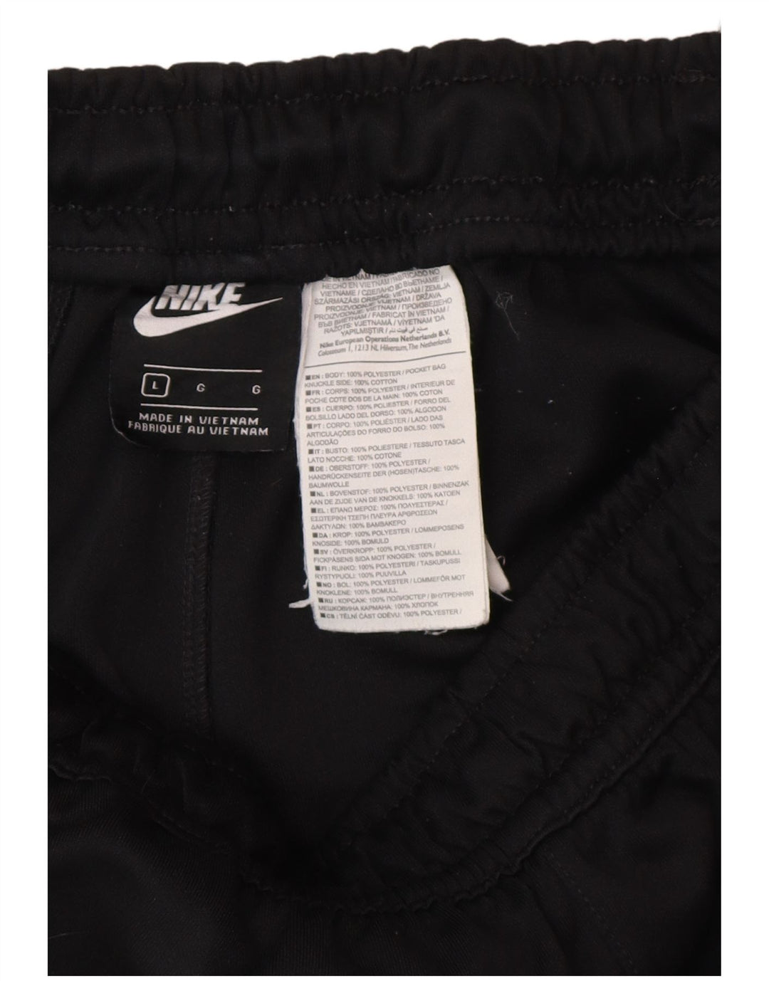 Мужские спортивные брюки Nike с графическим рисунком, большие черные полиэстер