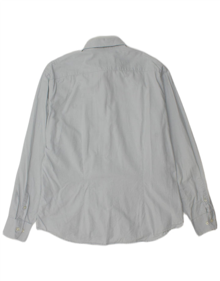 FRED PERRY Мужская рубашка приталенного кроя 2XL, синяя, хлопок