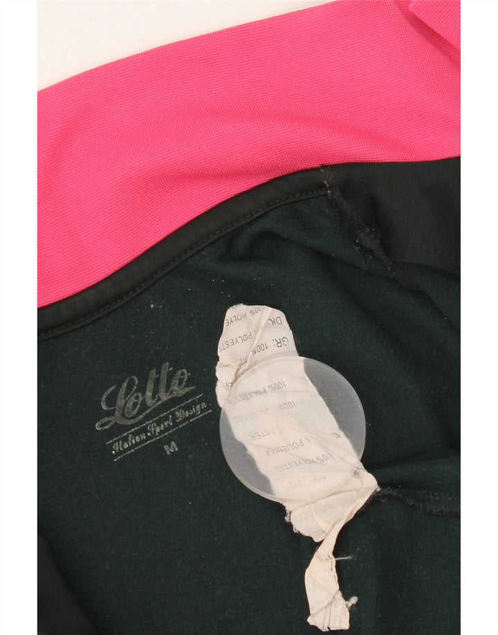 Женский спортивный костюм Lotto UK 12, средний черный полиэстер с цветными блоками