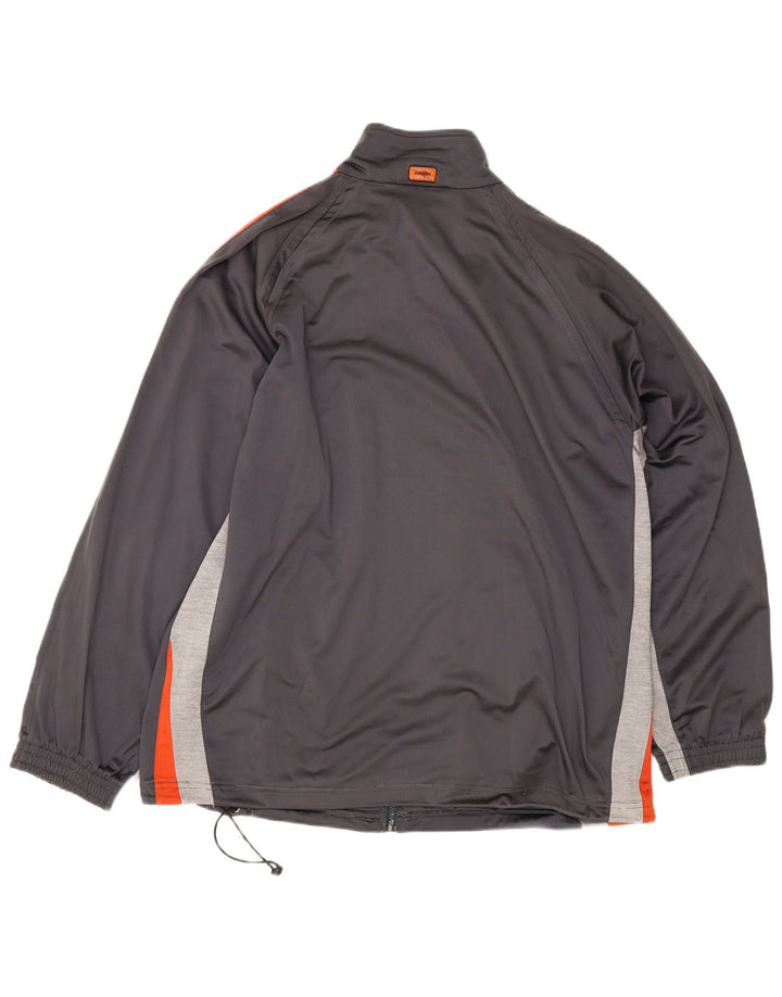 Мужской спортивный костюм Diadora UK 46 2XL, серый полиэстер с цветными блоками