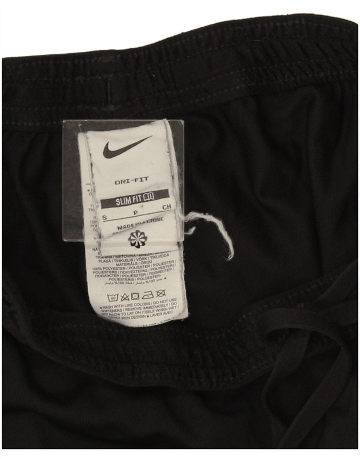 Мужские узкие спортивные брюки Nike Dri Fit, маленькие черные полиэстер с цветными блоками