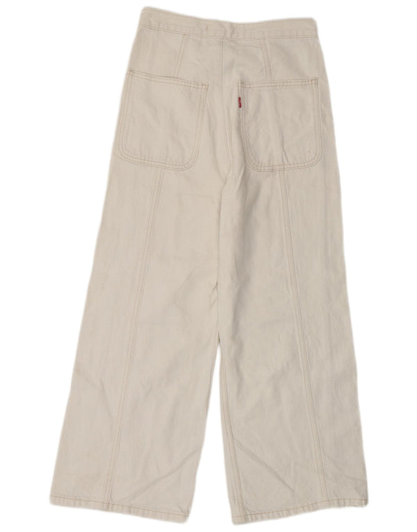 Женские укороченные джинсы Levi's Ribcage W27 L26 Off White Cotton