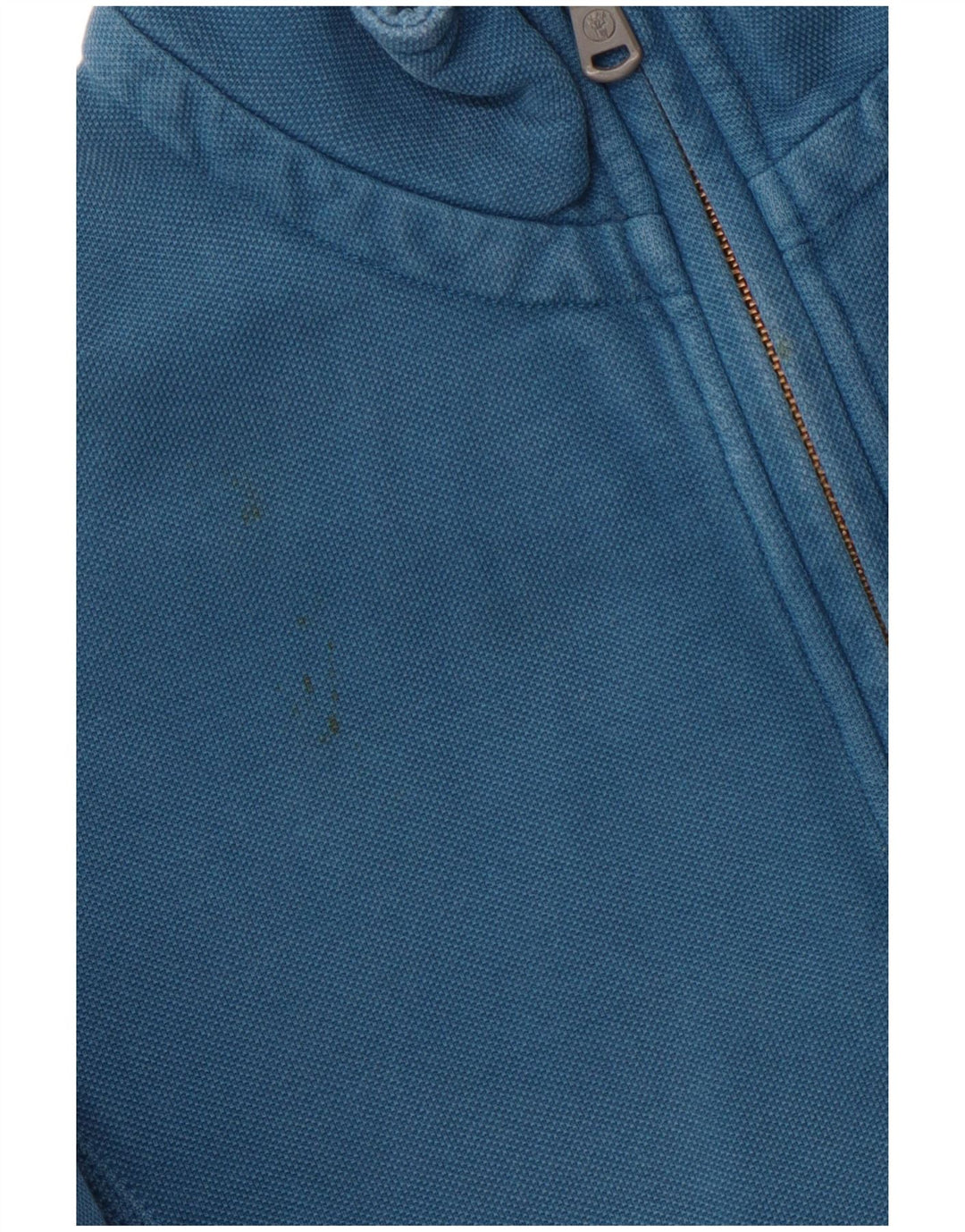 FAT FACE Мужской свитшот с воротником на молнии, джемпер, средний синий хлопок