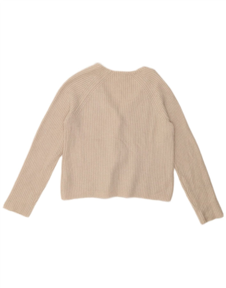 Женский укороченный кардиган большого размера FAT FACE, размер UK 10, маленький белый нейлон