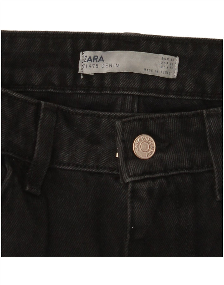 Женские зауженные джинсы ZARA EU 34 2XS W24 L28, черные