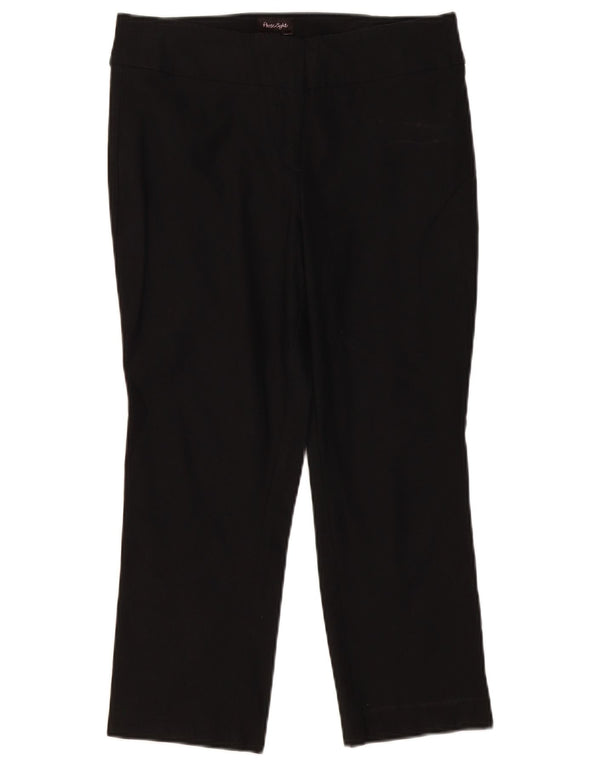 Phase Eight Womens Capri Trousers UK 12 Medium W32 L23 Navy Blue Cotton