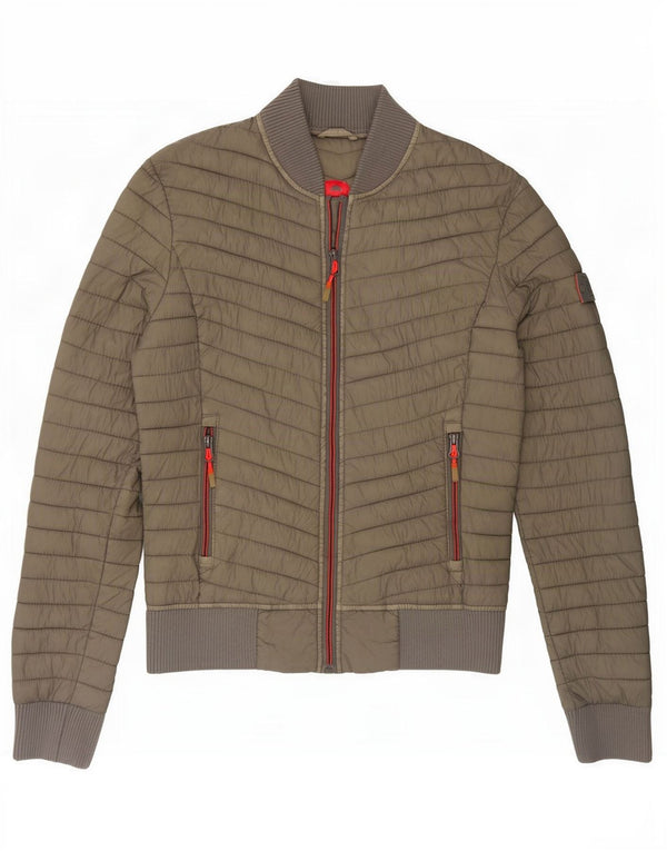 Женская стеганая куртка Superdry UK 6 XS Хаки, нейлон