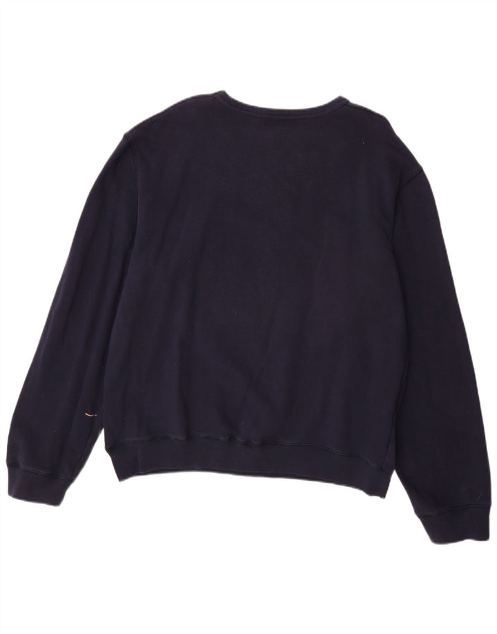 Мужской свитшот с рисунком LEVI'S, большой размер, темно-синий, хлопок