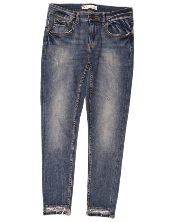 Женские джинсы скинни Zara EU 40 Medium W30 L26, синий хлопок