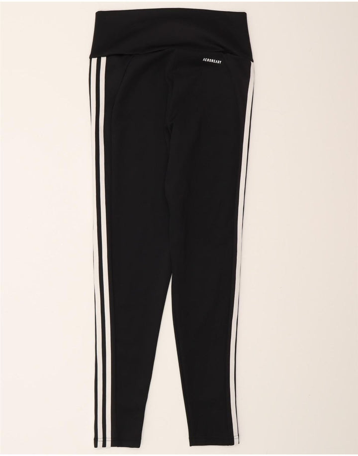 Женские леггинсы Adidas Aeroready UK 8/10, маленький черный полиэстер