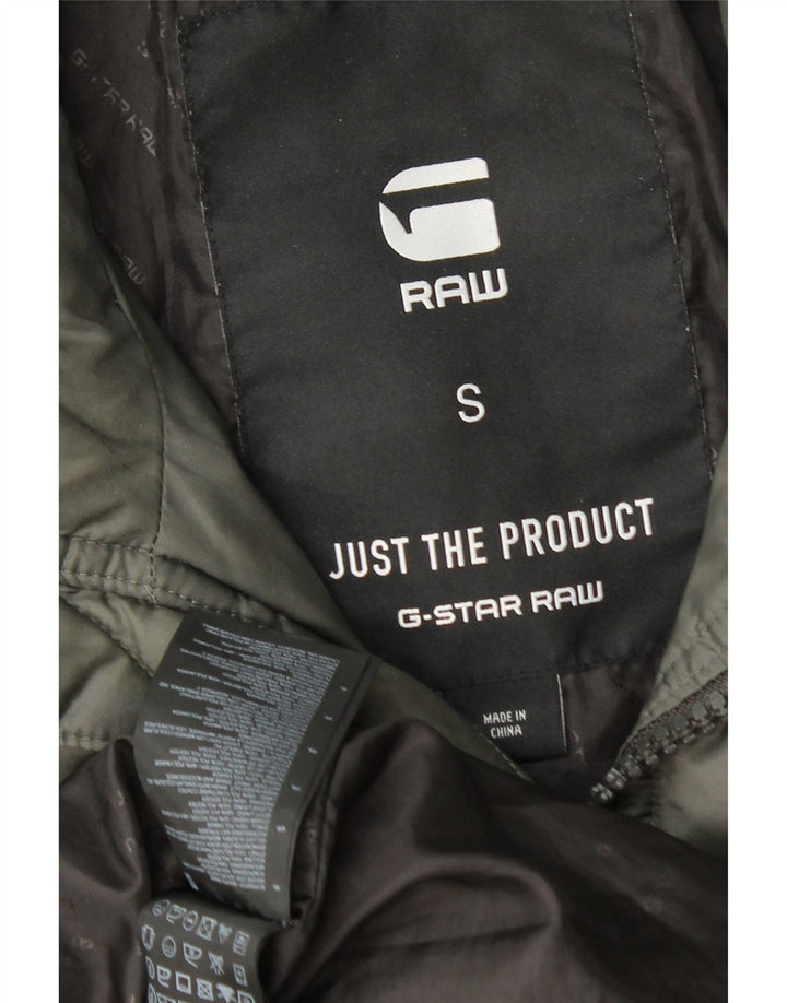 Мужская стеганая куртка G-Star с капюшоном UK 36, маленький хаки, полиамид