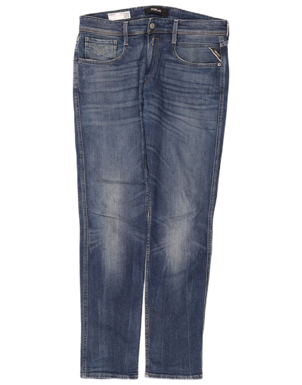 Мужские джинсы Replay Anbass Slim W33 L32 синие