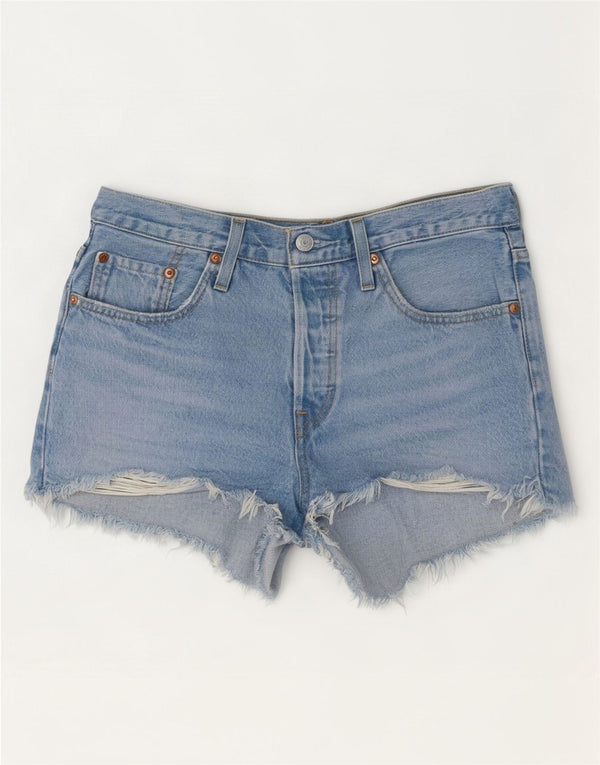 Женские джинсовые шорты Levi's 501 W27, маленькие синие, хлопок