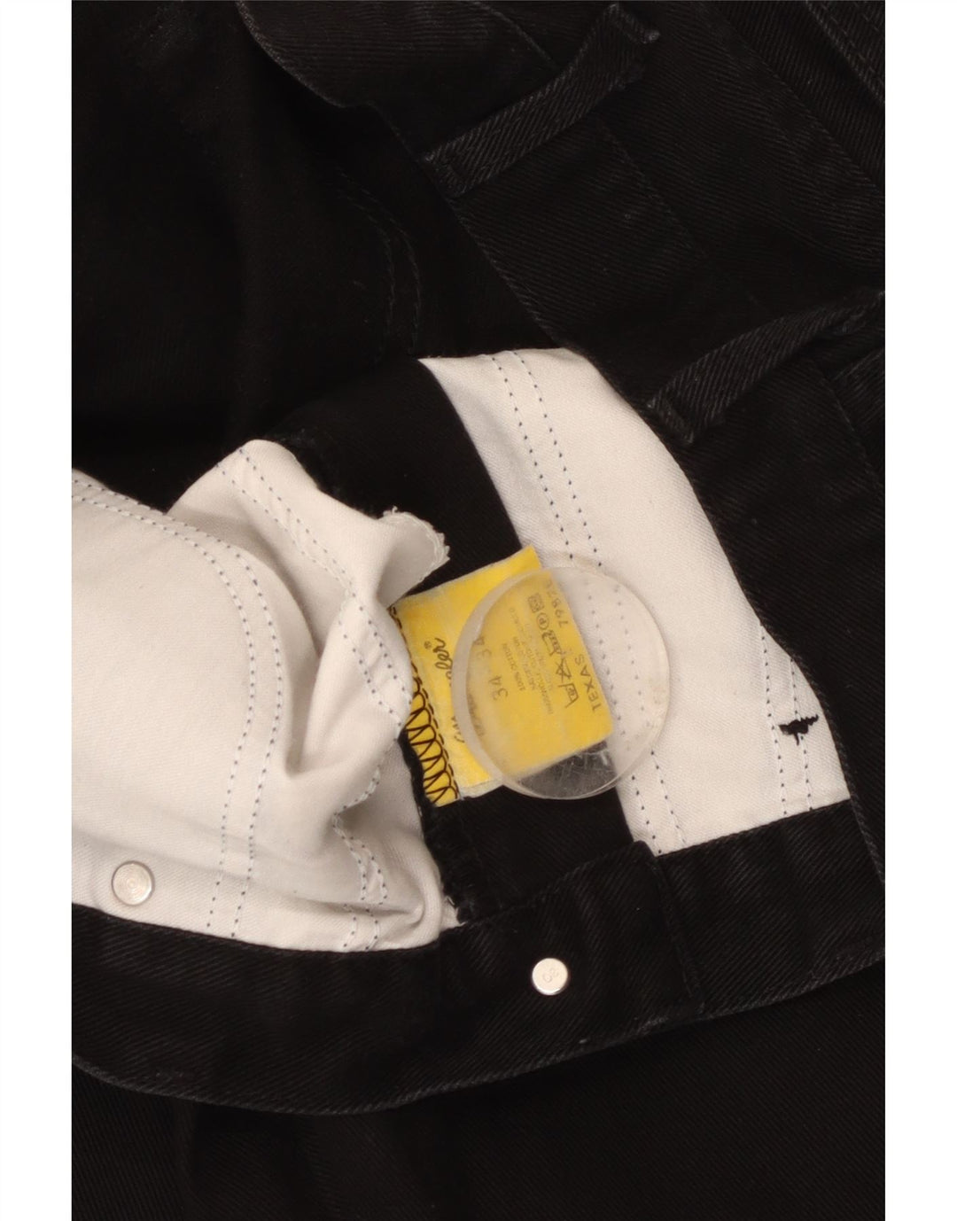 Мужские прямые джинсы Wrangler Texas W34 L31, черный хлопок