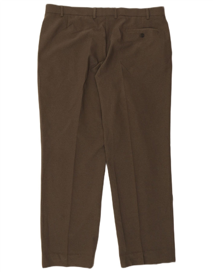 Мужские прямые костюмные брюки Marks & Spencer W40 L30 хаки