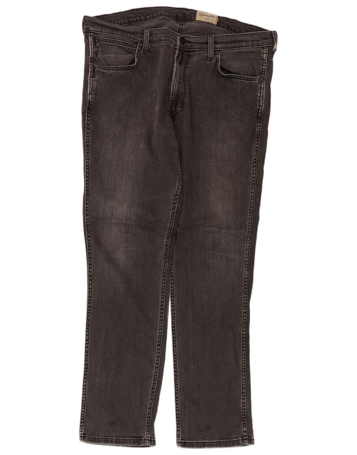 Мужские узкие джинсы Wrangler W38 L32, серый хлопок